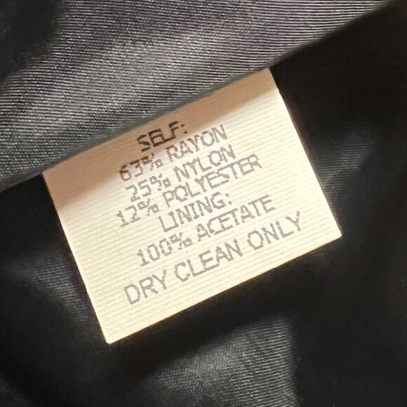 David Meister Black Dress Women's Size 14 Cap Sleeve Shift - Picture 4 of 5